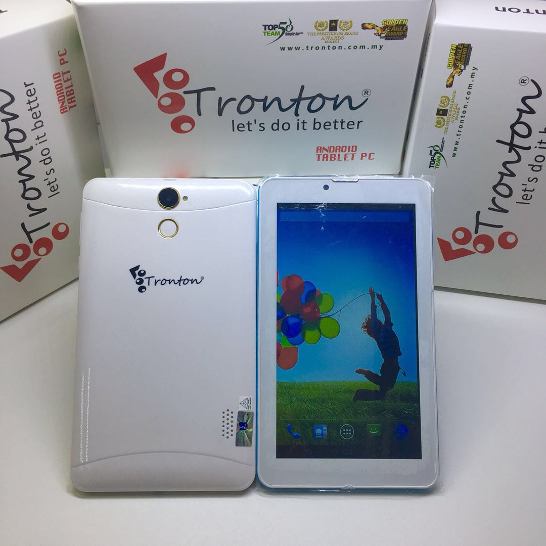 (WHITE)TRONTON T7 7''inch DUAL-SIM 3G CALL TAB TABLET (READY STOCK)
